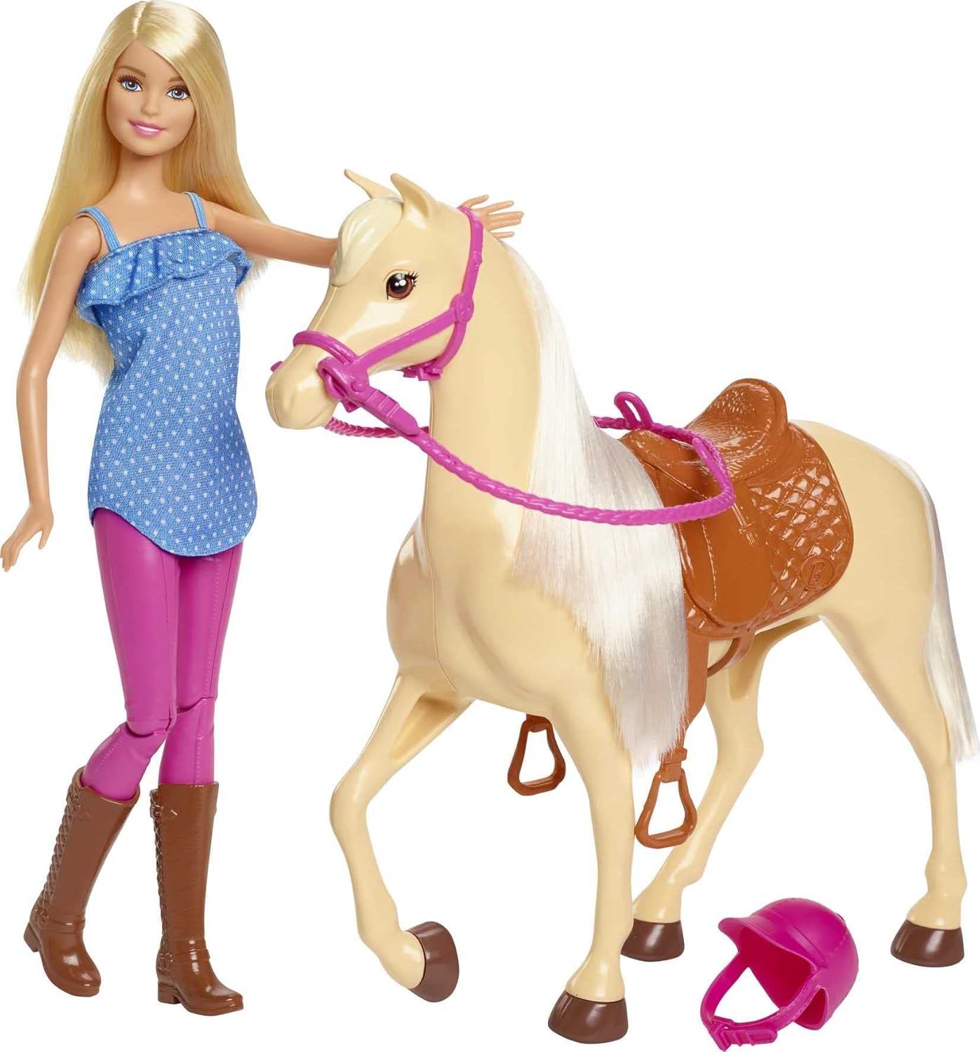 Barbie Playset with Fashion Doll and Light Brown Horse Adventure