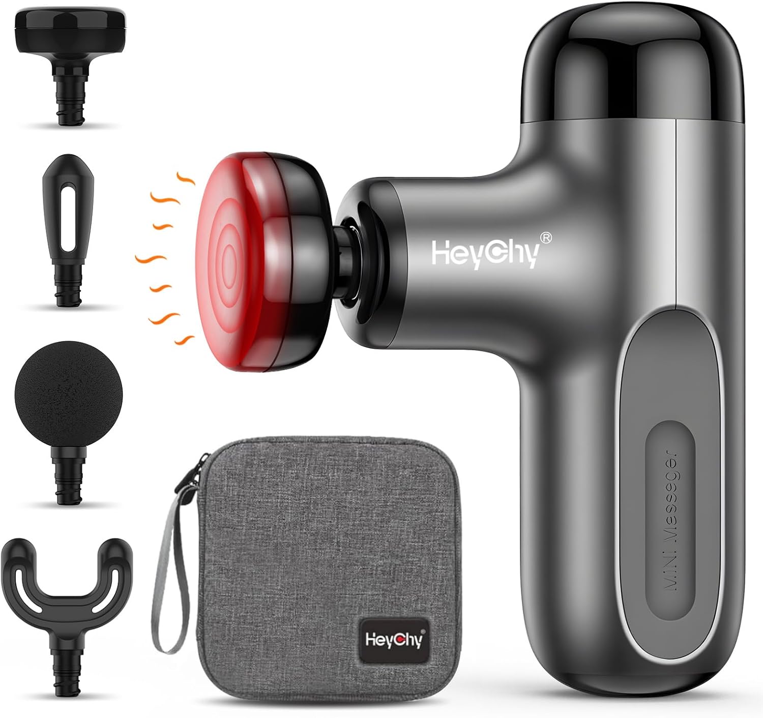Mini Massage Gun with Heat for Deep Tissue Relief and Relaxation