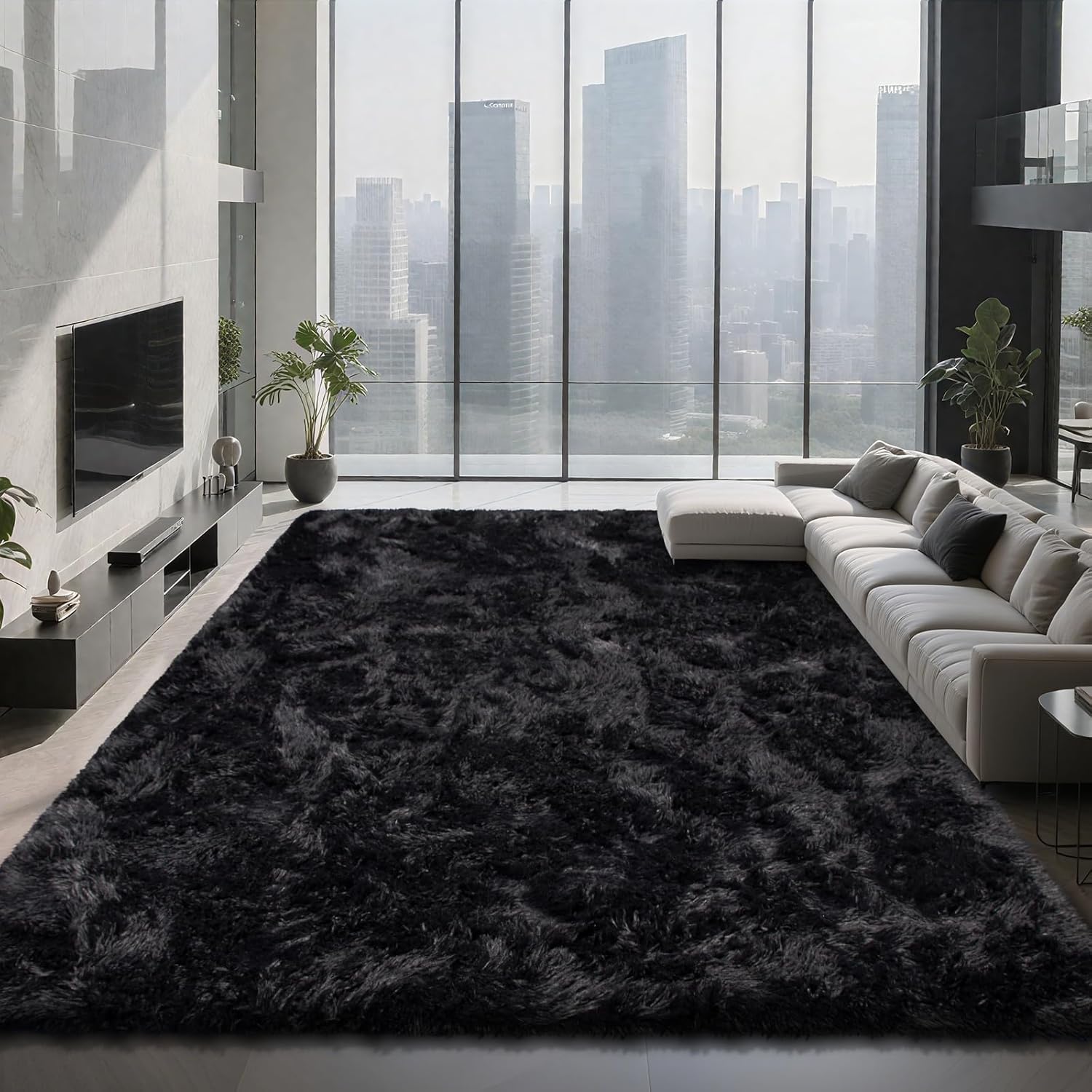 Ultra Soft Fluffy Shag Area Rugs for Bedroom and Living Room