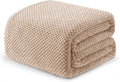 Exclusivo Mezcla Fleece Bed Blanket King Size - Cozy Waffle Throw