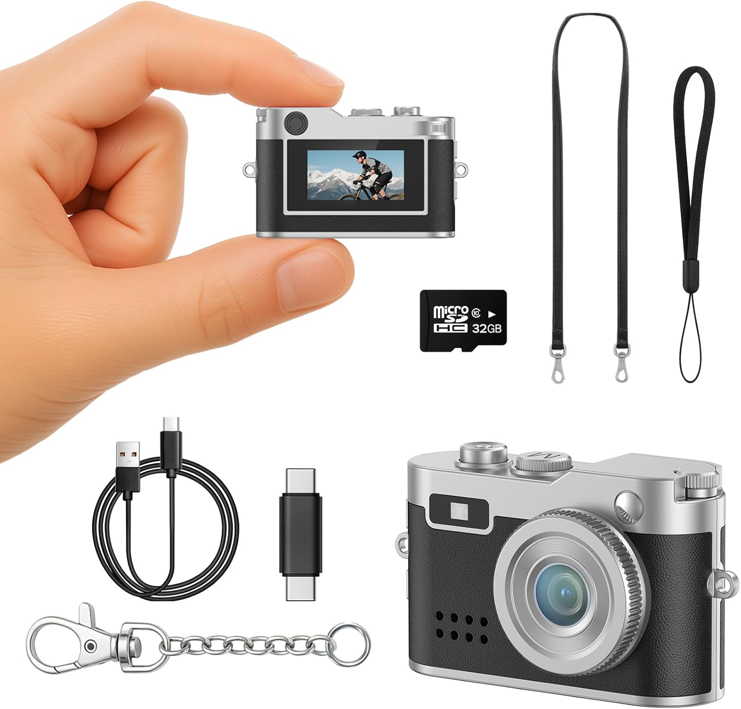 Mini Digital Camera with 1080P HD Video for Travel & Recording