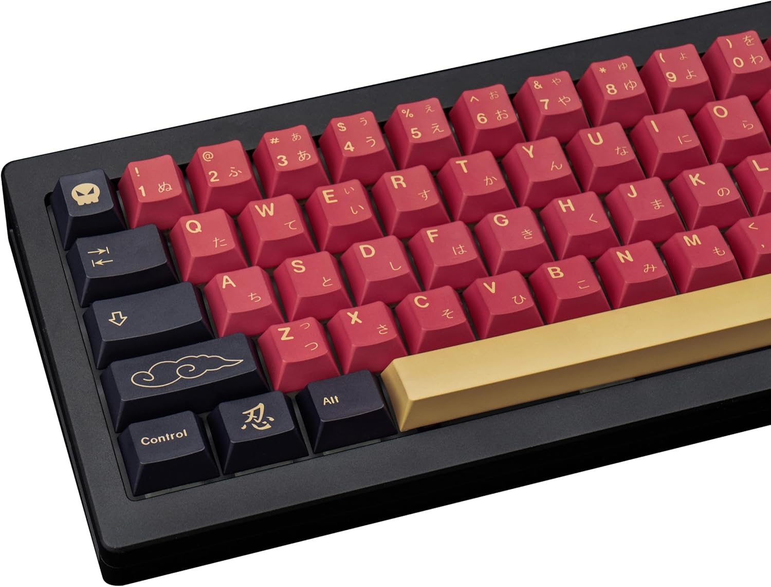 130 Keys Red Japanese Keycaps for Mechanical Keyboards