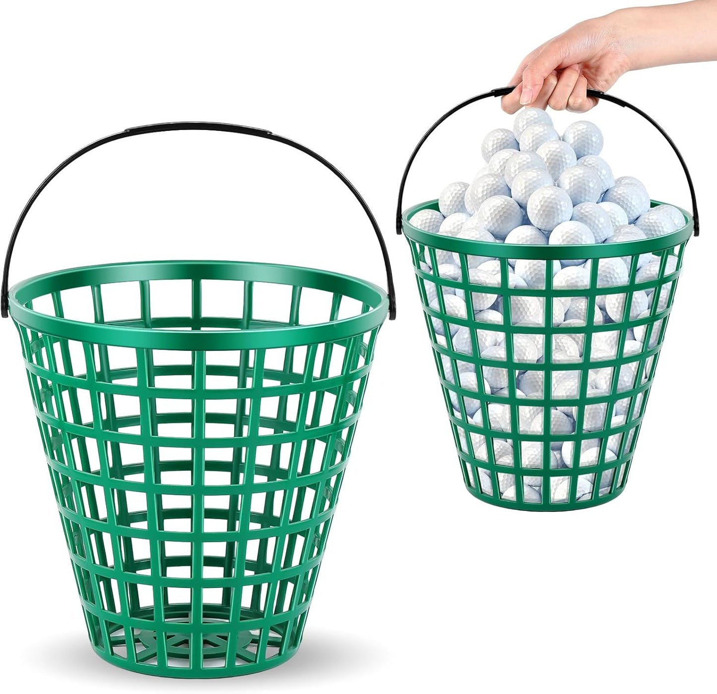 Golf Ball Basket - Holds 100 Balls with Ease!