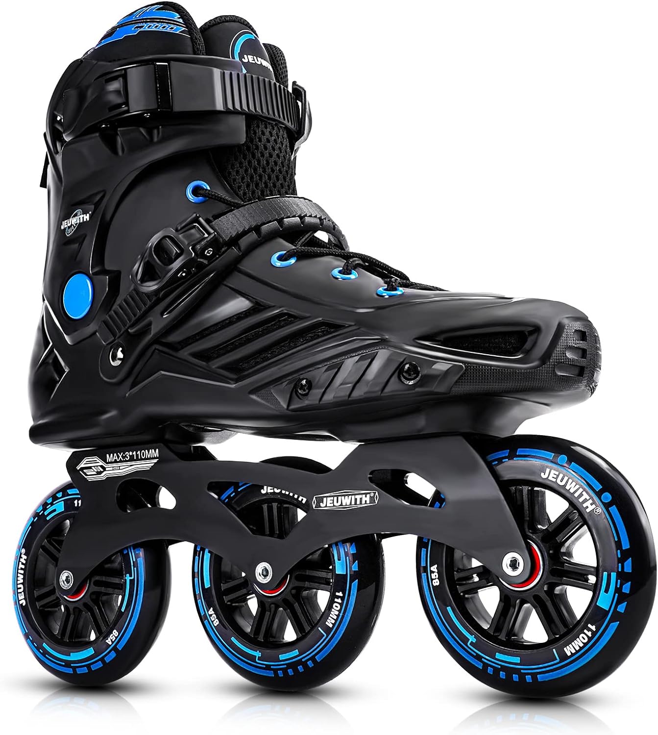 Inline Skates with 110mm Wheels for Adults - Unisex Fitness Skating