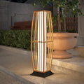 Grand patio Outdoor Floor Lamp Solar Powered Lantern - Wicker Deck