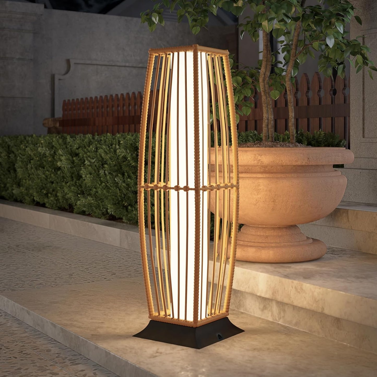 Grand patio Solar Powered Lantern for Outdoor Floor Lighting