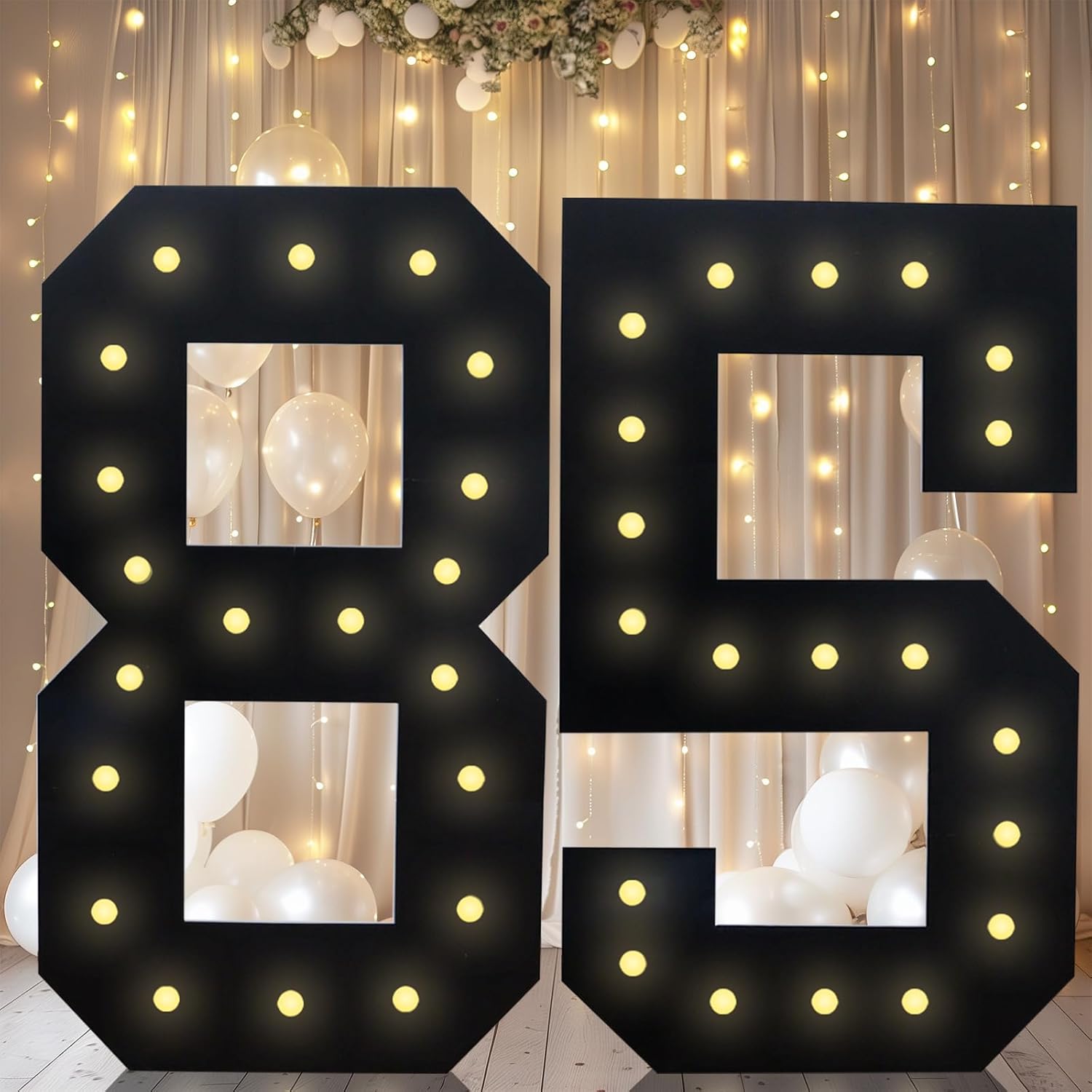 4FT Light Up Marquee Number 85 for Birthday Party Decor