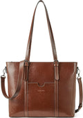 BOSTANTEN Womens Leather Laptop Tote for Office Use and Style