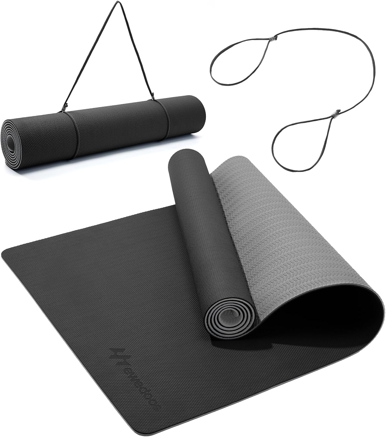 Ewedoos Eco Friendly Non-Slip Yoga Mat - Anti-Tear, Thick TPE - Premium Quality