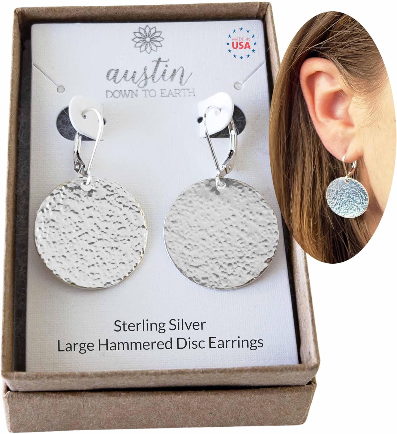 Trendy Leverback Earrings for Women in Gold or Silver Finish