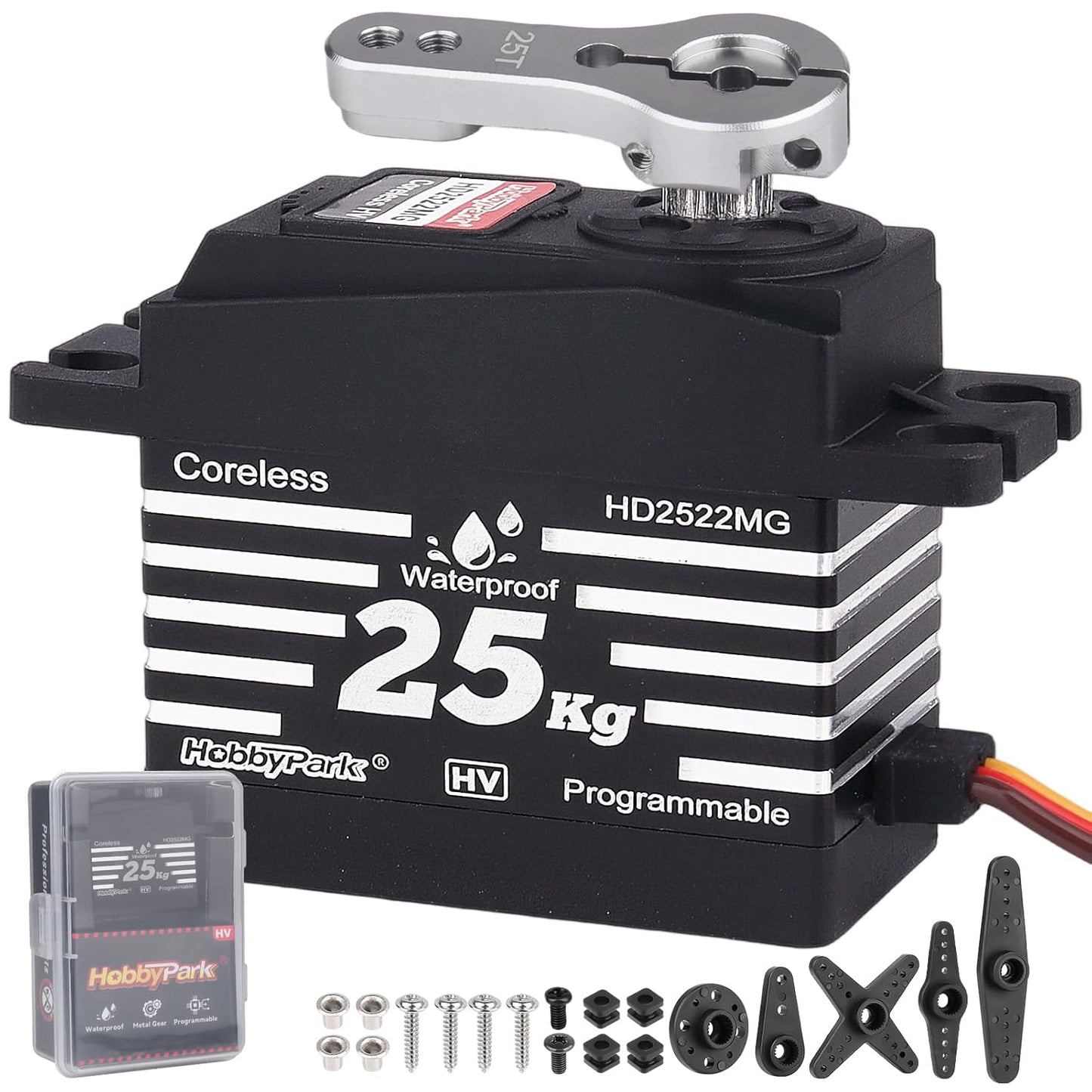 HobbyPark Waterproof RC Servo with High Torque Coreless Motor