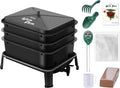 Blutezeit 3-Tray Worm Composter - Compact Indoor Vermicompost System