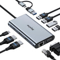 RayCue 9-in-1 USB C Docking Station Triple Display - Dual/Triple
