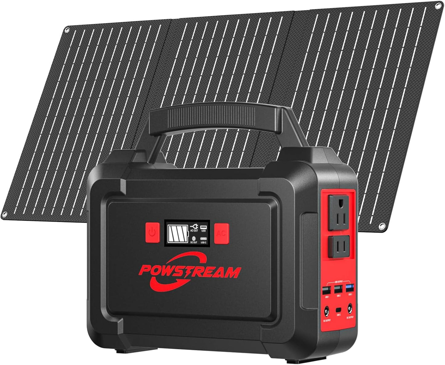 Portable Solar Generator: 167Wh Power Anywhere!