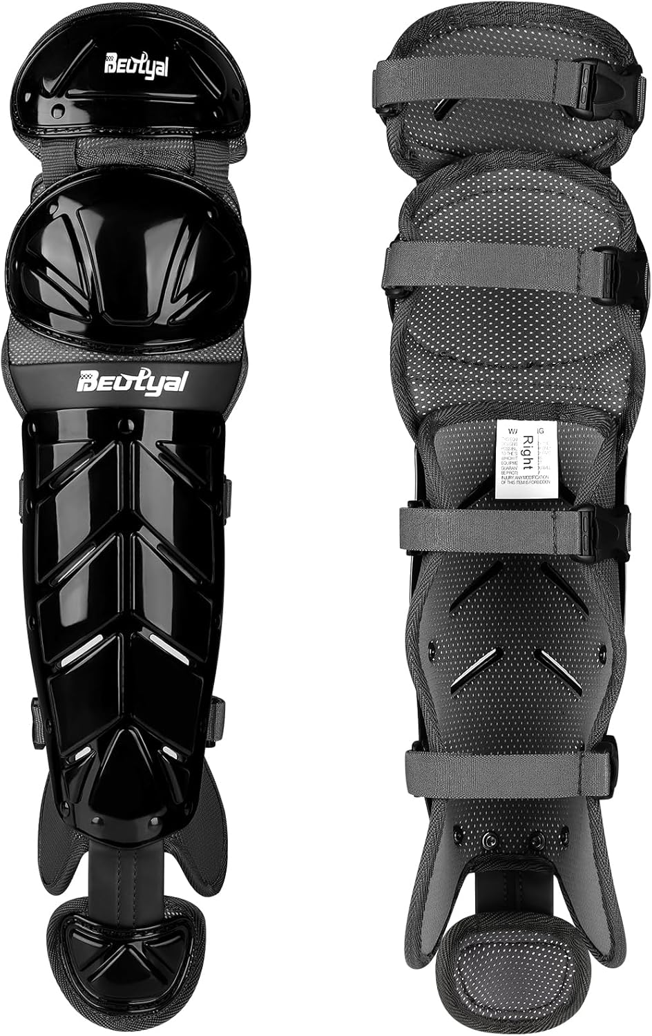 Baseball Softball Catcher Leg Guards for Youth and Adult Players