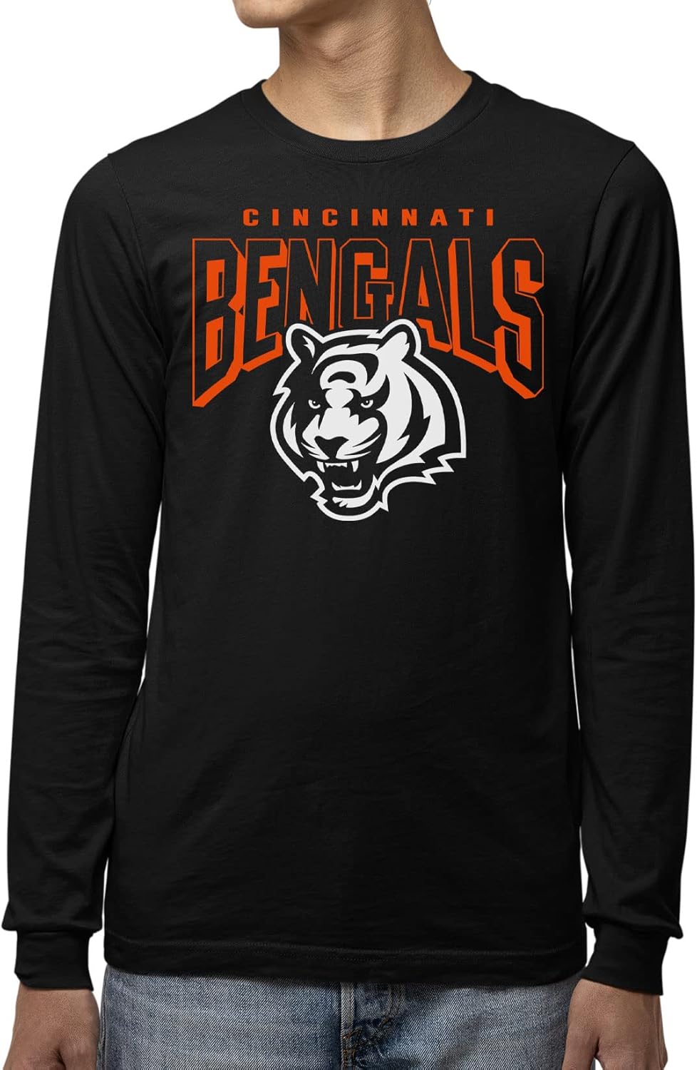 Cincinnati Bengals Long Sleeve Fan Shirt - Bold Logo Tee