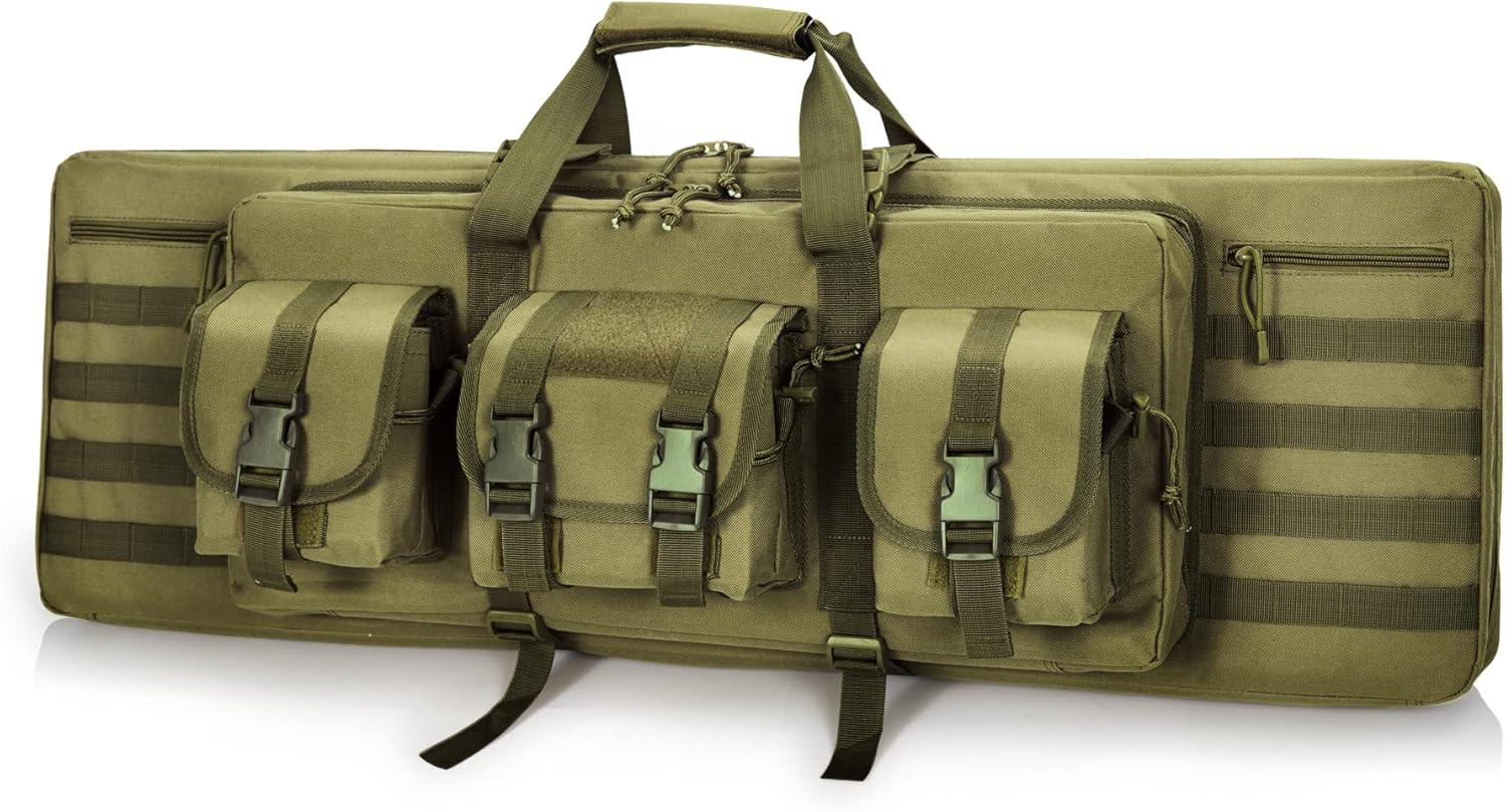 DULCE DOM Double Case Soft Padded Long Bag for Tactical Storage