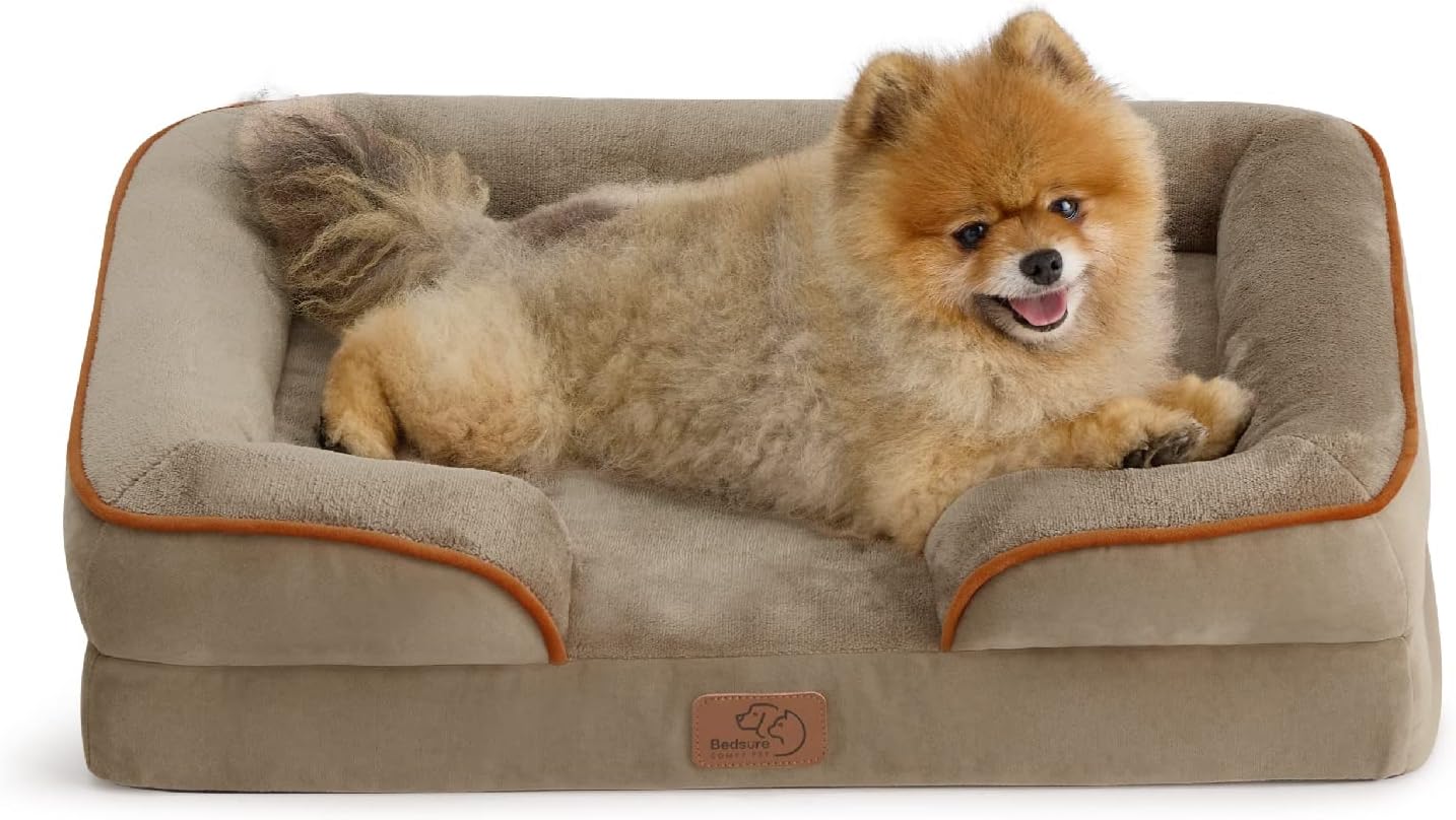 Orthopedic Dog Bed for Small Dogs - Washable Comfort Pet Couch