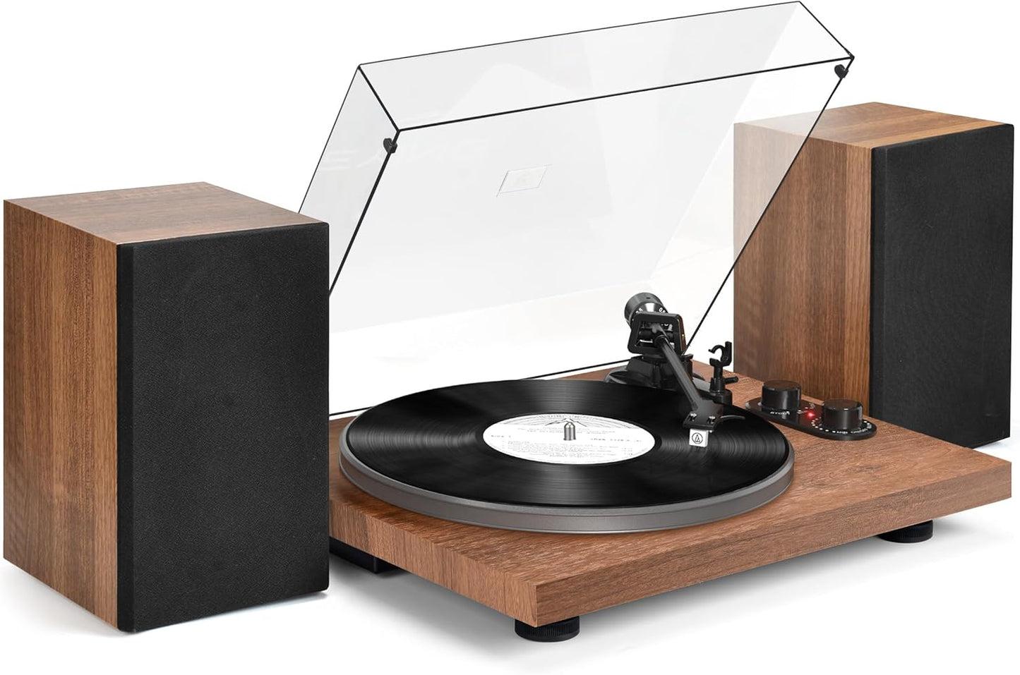 Udreamer Turntable: 40W Speakers, Bluetooth, USB, Preamp