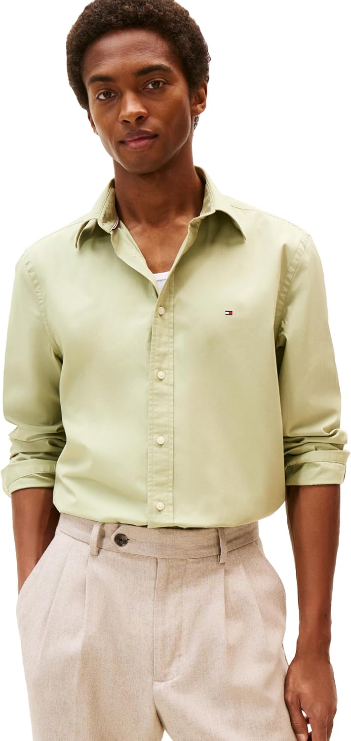 Tommy Hilfiger Long Sleeve Poplin Regular Fit Button Down Shirt
