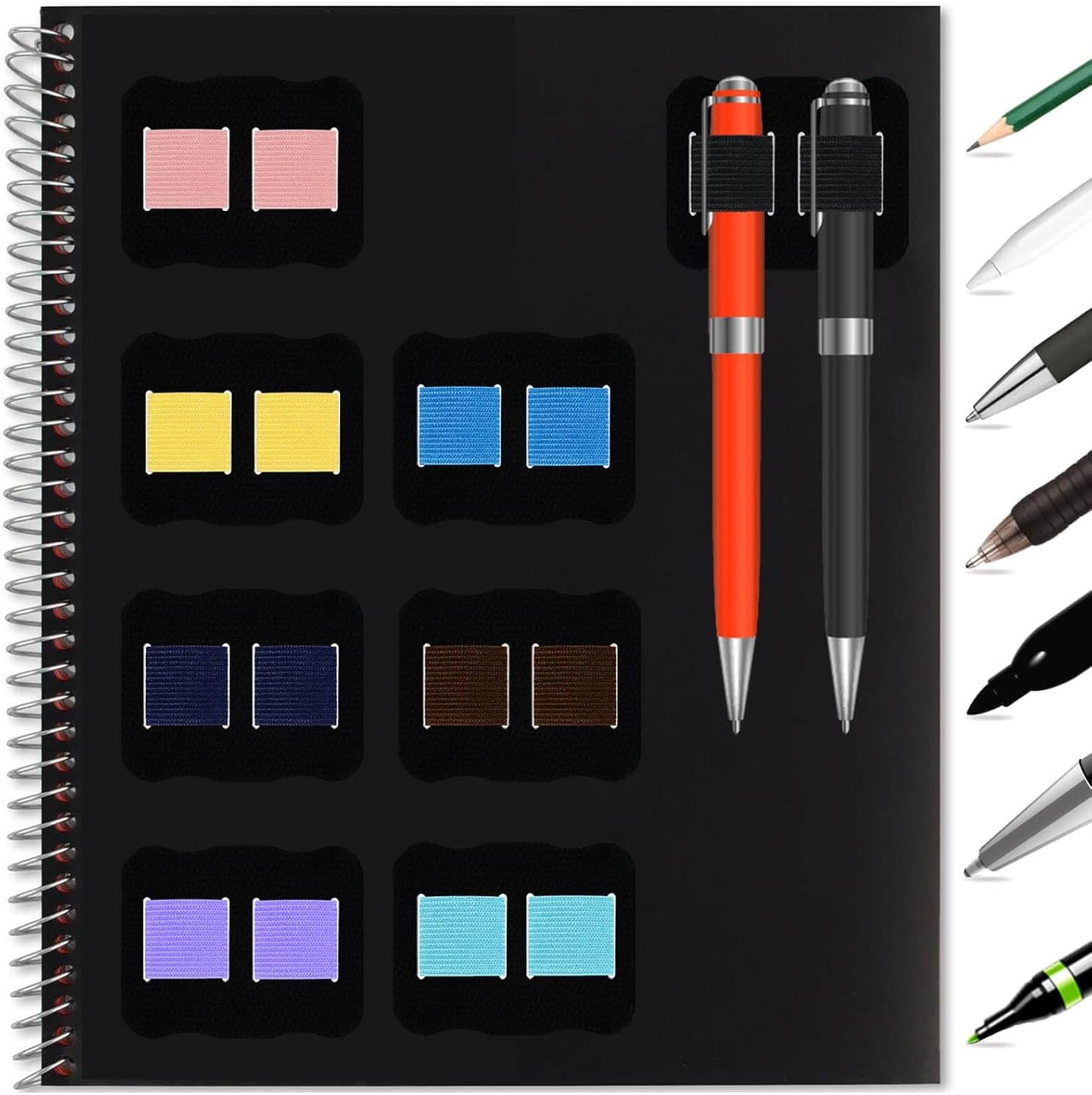 POCOSER 8 Pack Pen Holder Clips - Secure Your Pens!
