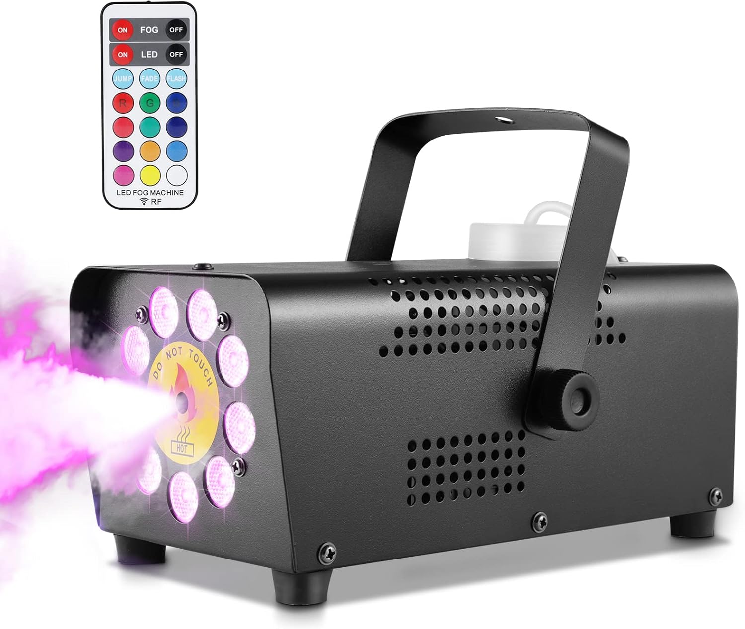 MAMIZO Fog Machine with 9 LED Lights for Halloween Party