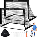 Soccer Goals 4 ft x 3 ft 2-Pack Set - Portable Backyard Training