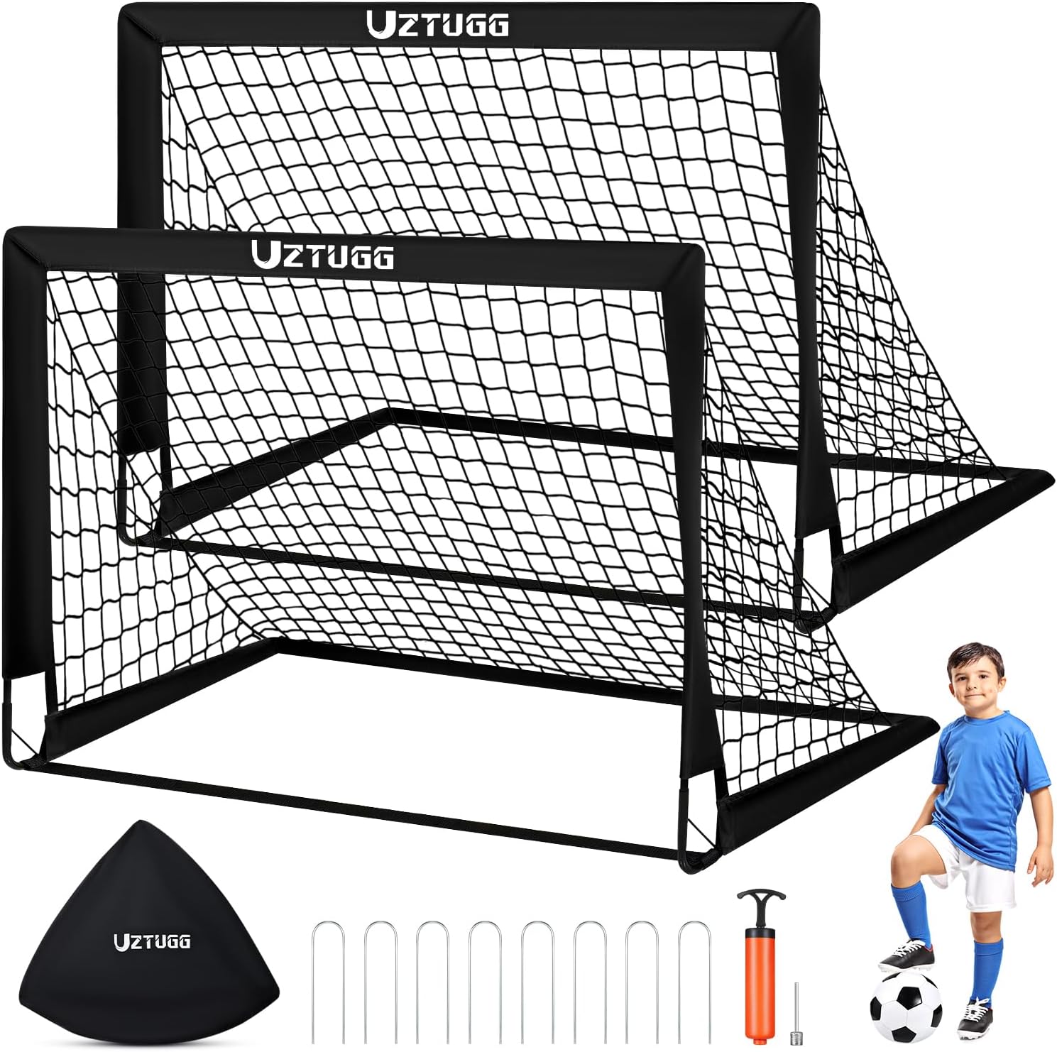 Portable Soccer Goals Set for Backyard Training and Fun