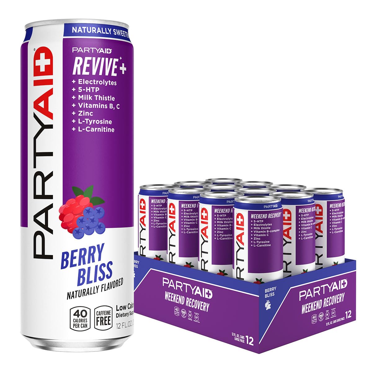 PARTYAID Rehab Blend for Recovery and Refreshment, 12 Pack