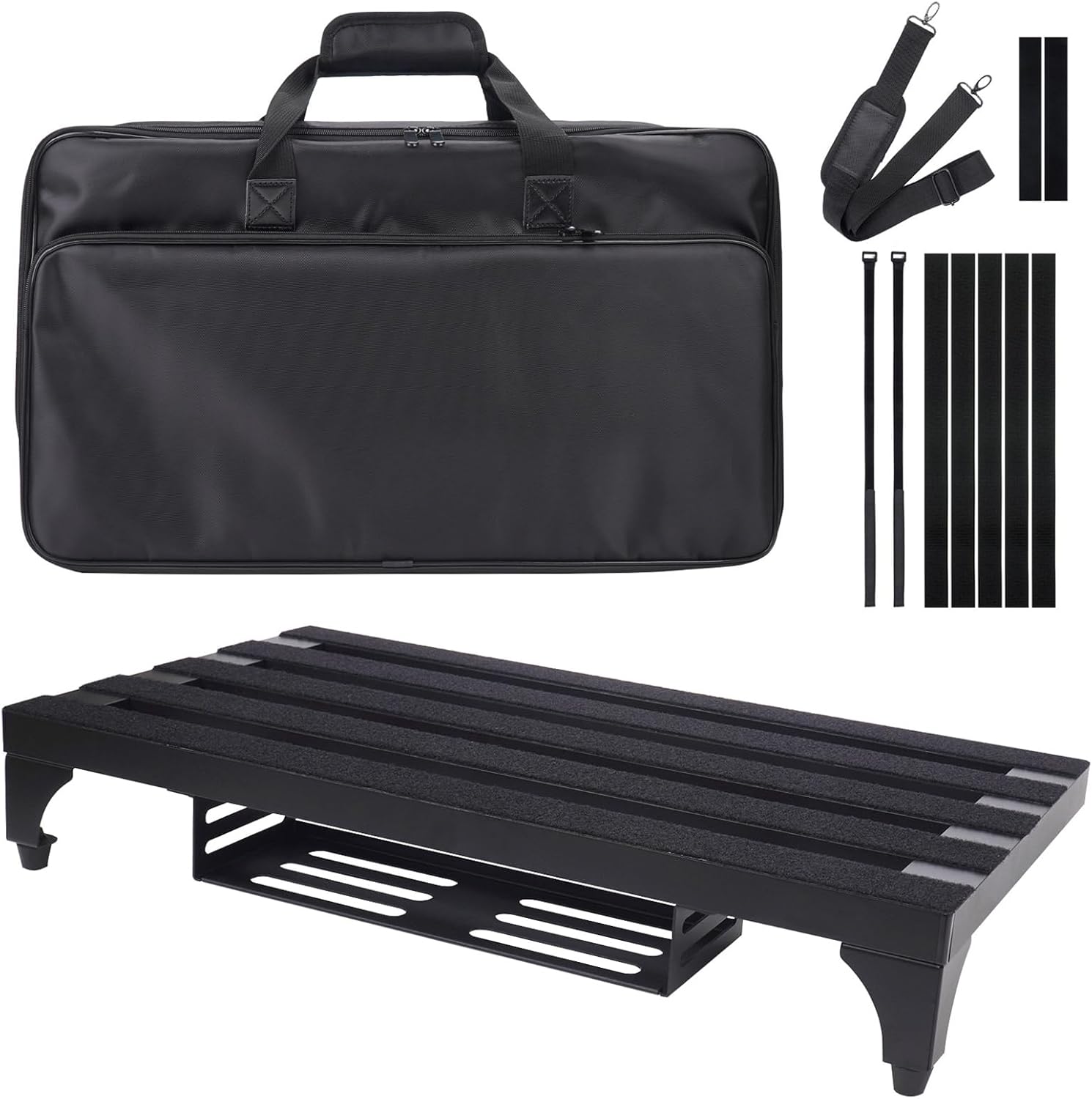 22 x 12.5 Aluminum Alloy Guitar Pedal Board with Carry Bag
