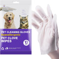Dog Bath Supplies No Rinse Pet Wipes - Travel Grooming Gloves (10PCS)