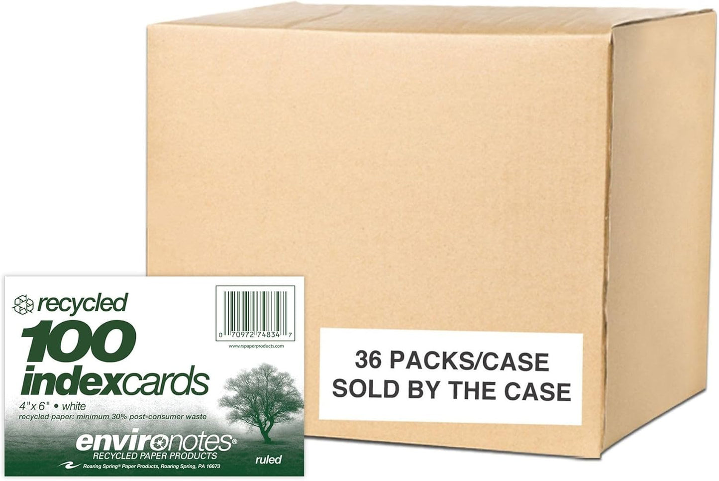 Roaring Spring Recycled Index Cards for All Your Needs