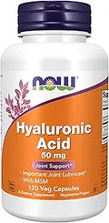 Hyaluronic Acid 50 mg with MSM for Joint Support by NOW