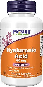 Hyaluronic Acid 50 mg with MSM for Joint Support by NOW