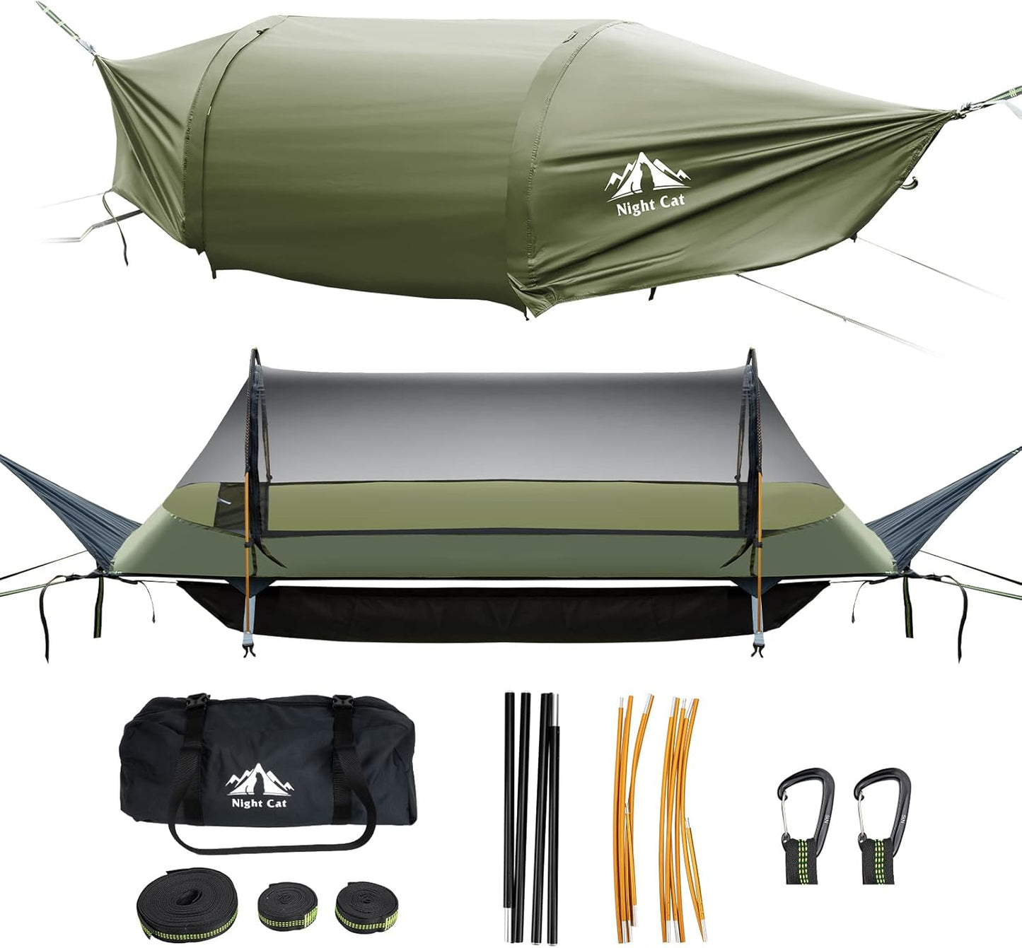 Night Cat Hammock Tent: Waterproof, Lightweight, 1-Person