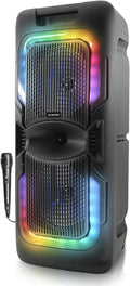AudioBox ABX-2085R Dual 8ft Portable Party Bluetooth Speaker - LED