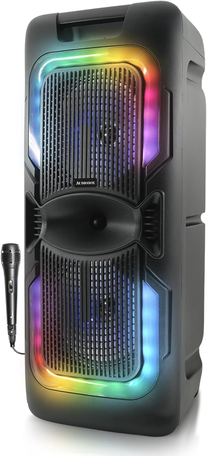 AudioBox ABX-2085R Dual 8in Portable Party Bluetooth Speaker