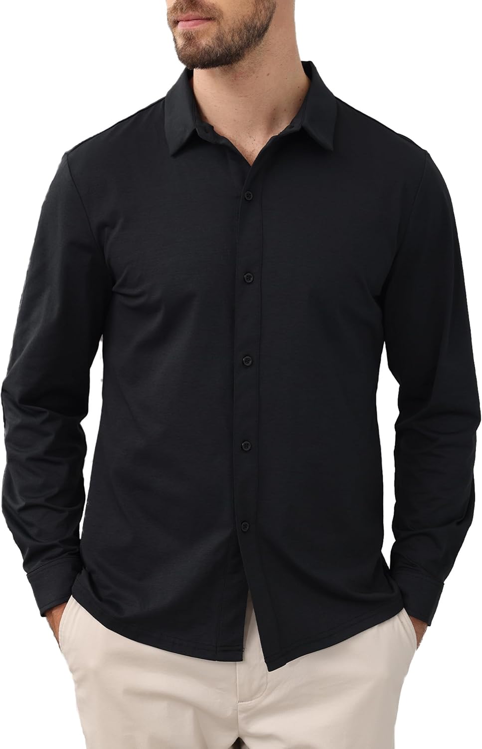 ZTN Men's Casual Stretchy Short Sleeve Button-Down Shirts Review