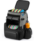 UNIHIMAL Heavy Duty Disc Golf Bag with Cooler - 26+ Disc Capacity
