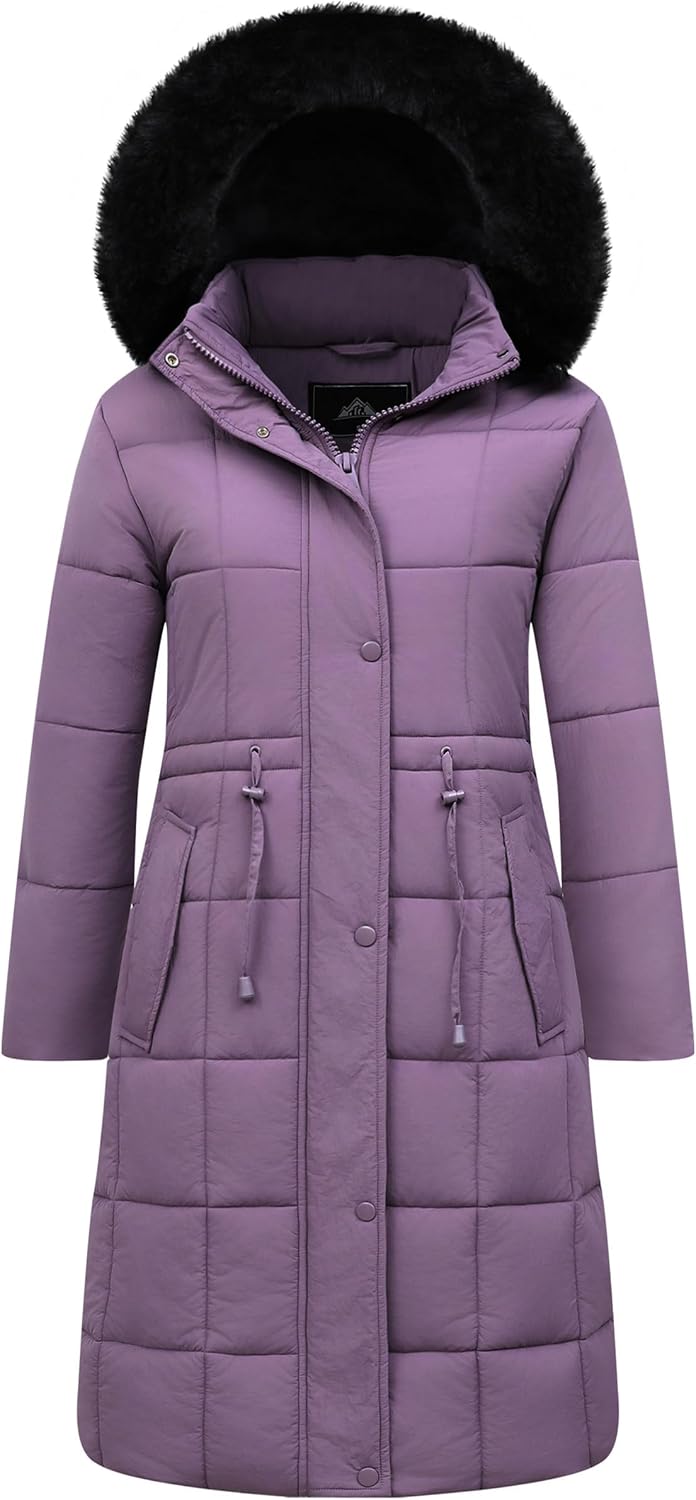 GOLDLADIES Women's Winter Coat Long Waterproof Parka for Cold Weather