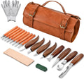 Deluxe Wood Carving Kit - 21Pcs Professional Woodcarving Tools