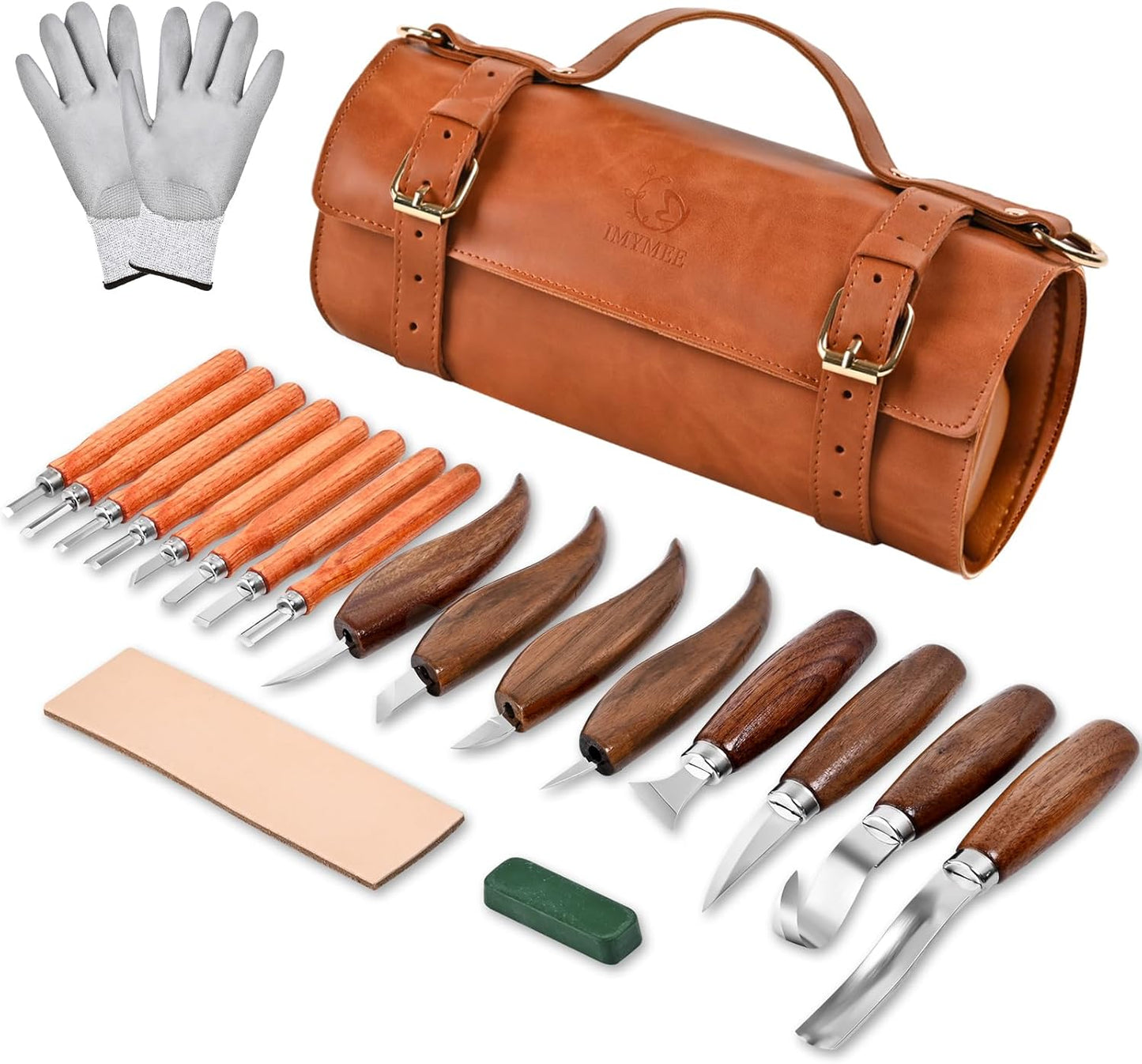 Deluxe Wood Carving Kit - 21Pcs Professional Tools Set