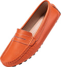 BEAUSEEN Women's Genuine Leather Penny Loafers - Classic Comfort good