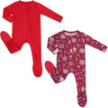 HAPIU Rayon from Bamboo Baby Footed Pajamas - Soft, 2-Way Zipper body