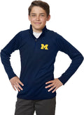 Little King NCAA Youth Boys 1/4 Zip Pullover Wind Shirt (Style GPGG)