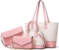 4PCS Women Fashion Handbags Purses Wallet Shoulder Bags - Versatile