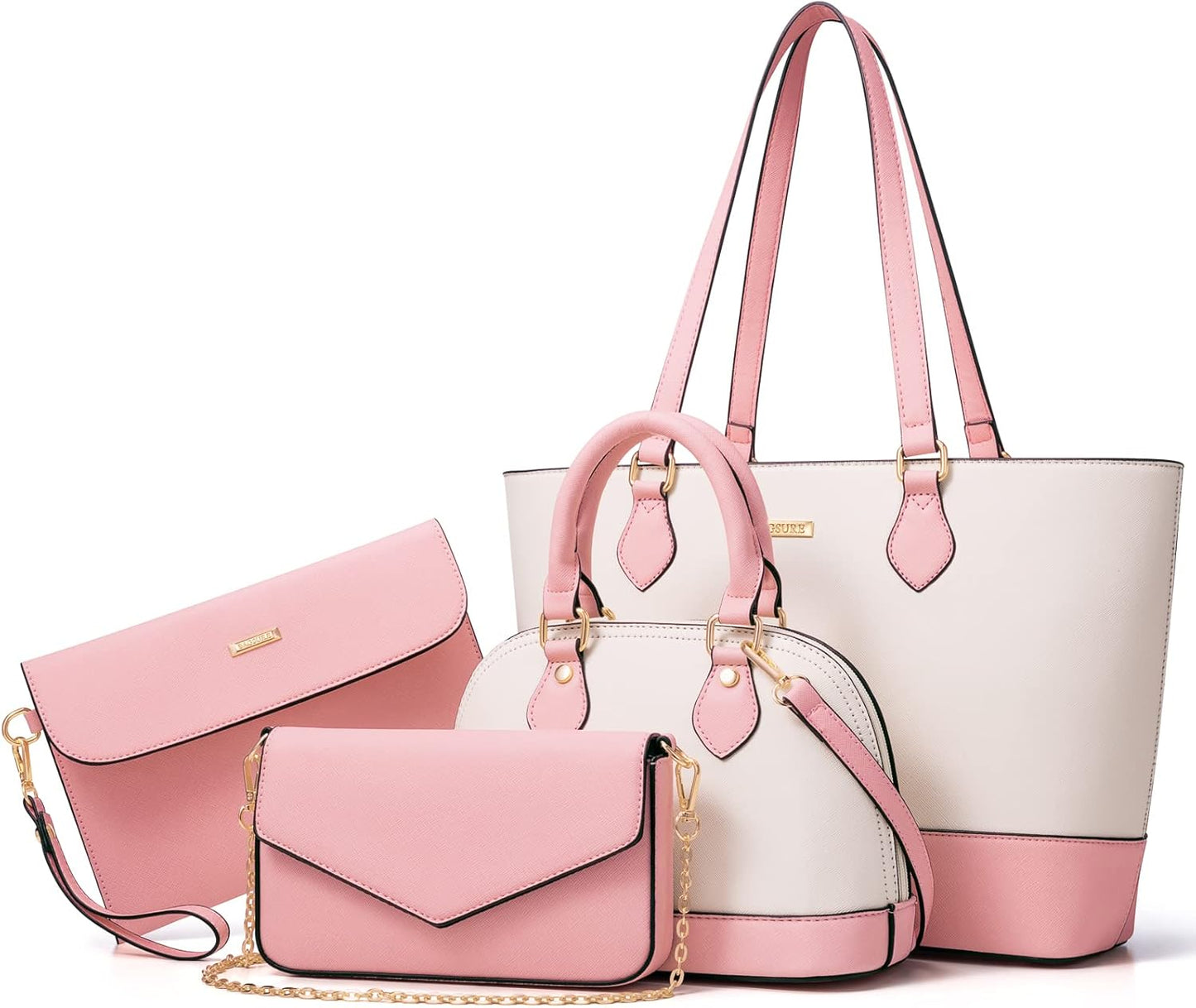 4PCS Women Fashion Handbags Purses Wallets for Every Occasion