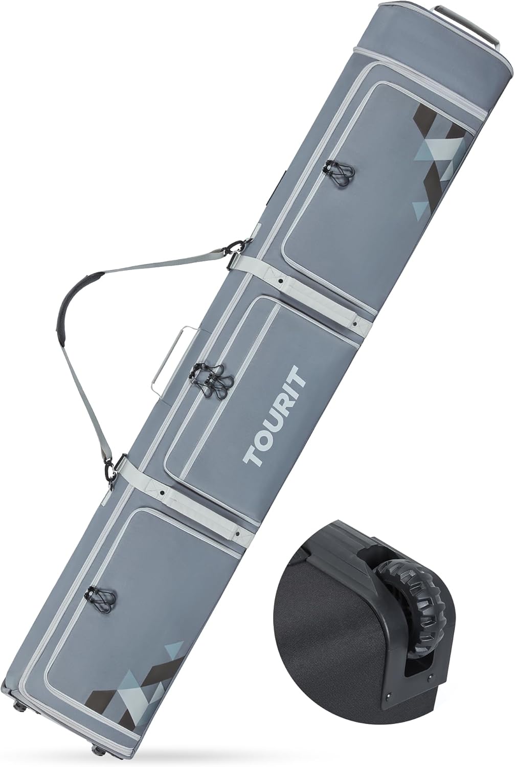 TOURIT Ski Bag: Padded, Extendable 170-185CM!
