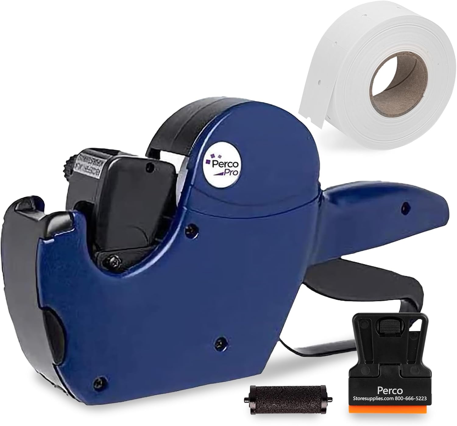 Perco Pro 2 Line Date Gun Labeler with 750 Labels and Ink Roll