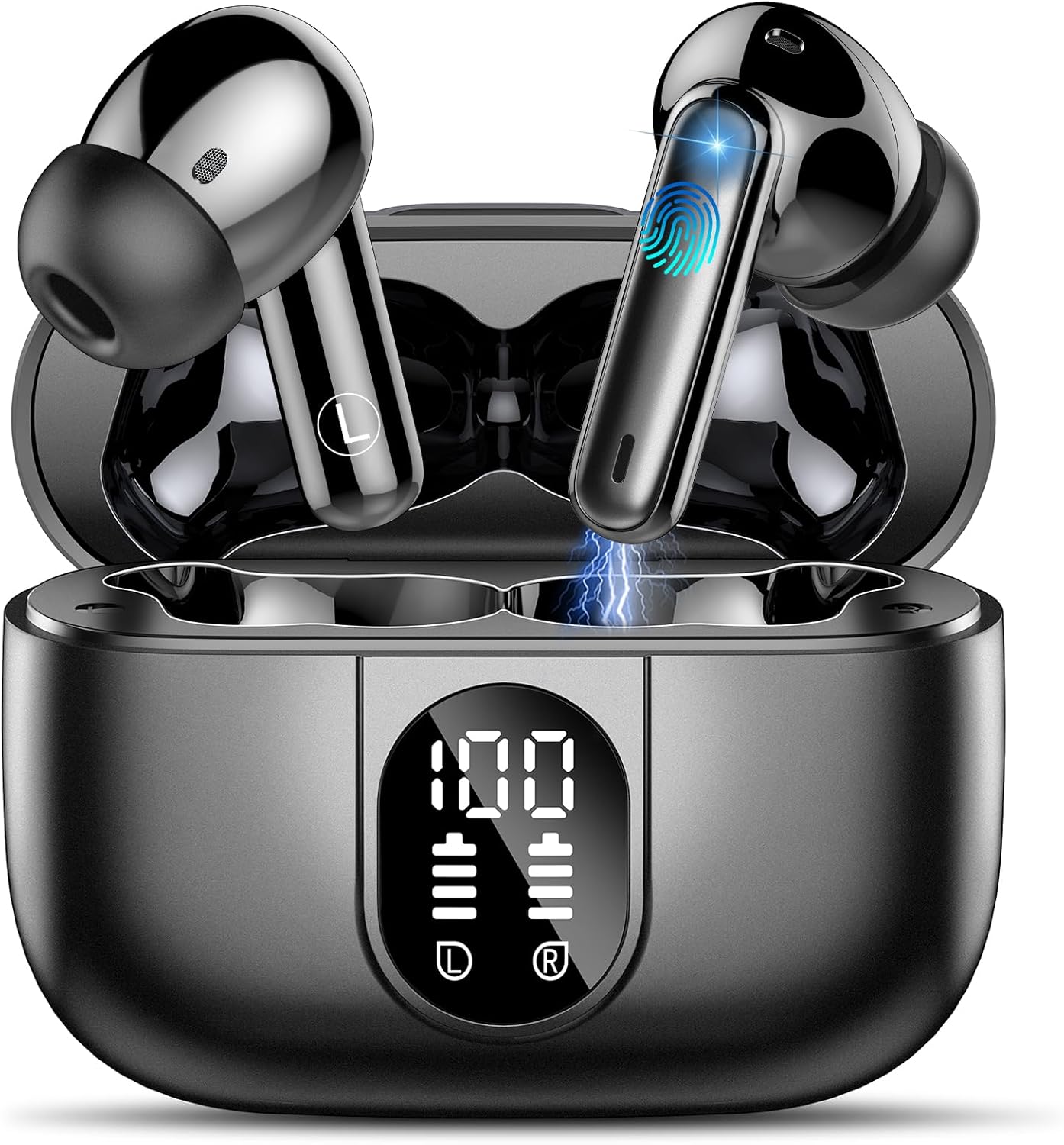 Csasan Bluetooth Earbuds - 40H Playtime, Deep Bass, IPX7 Waterproof